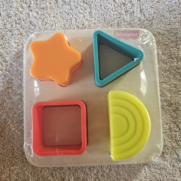 Fisher-Price Other - Fisher-Price Colorful Shape Sorter Puzzle - Orange, Teal, Red, Yellow